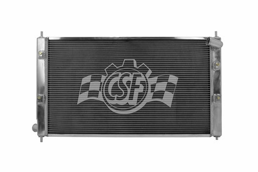 Csf Cooling Radiator - 27.5 in W x 2.063 in D - Single Pass - Passenger Side Inlet - Driver Side Outlet - Aluminum -