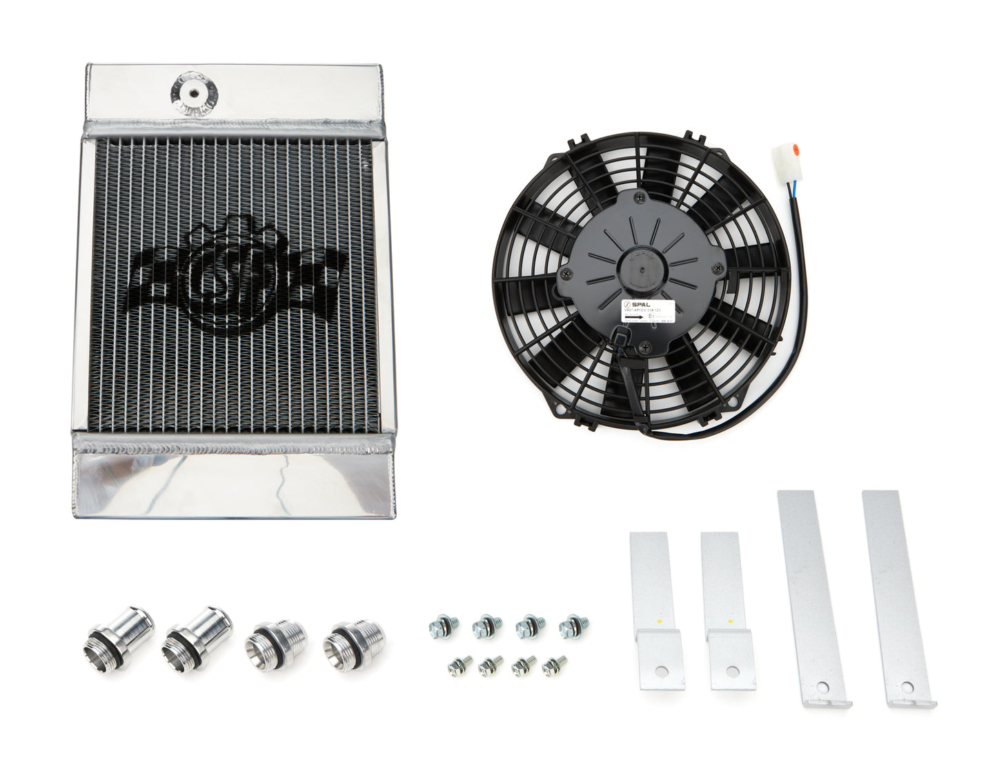 Csf Cooling Radiator - King Cooler - 10 in W x 14.5 in H x 3.6 in D - Single Pass - Top Center Inlet - Top Center