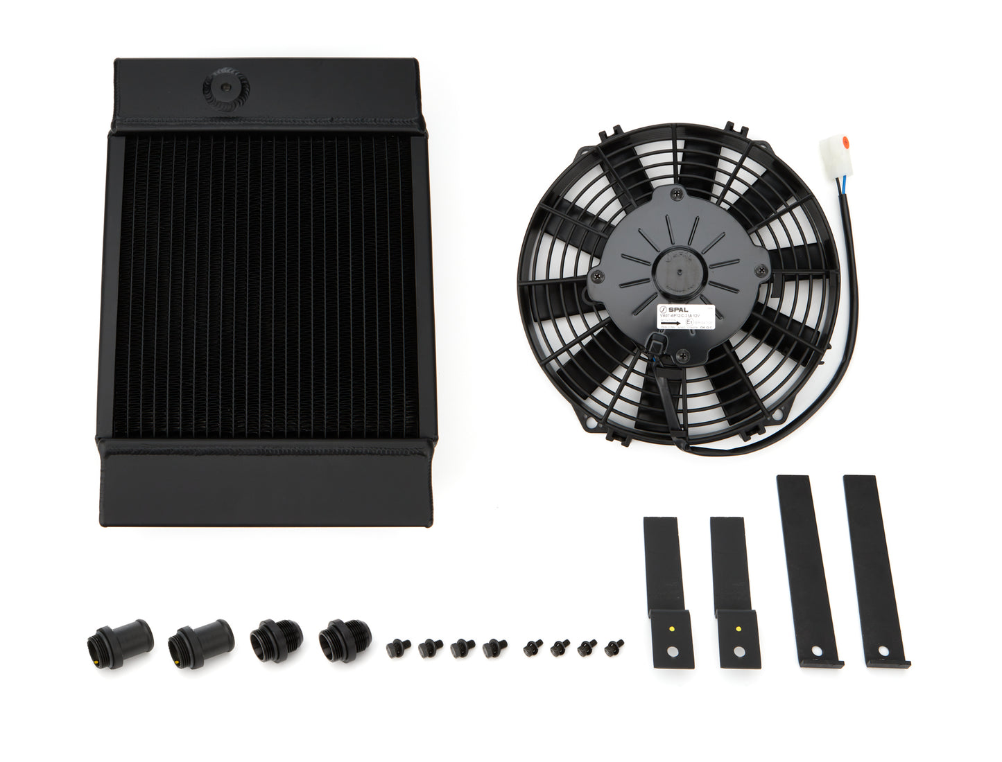 Csf Cooling Radiator - King Cooler - 10 in W x 14.5 in H x 3.6 in D - Single Pass - Top Center Inlet - Top Center