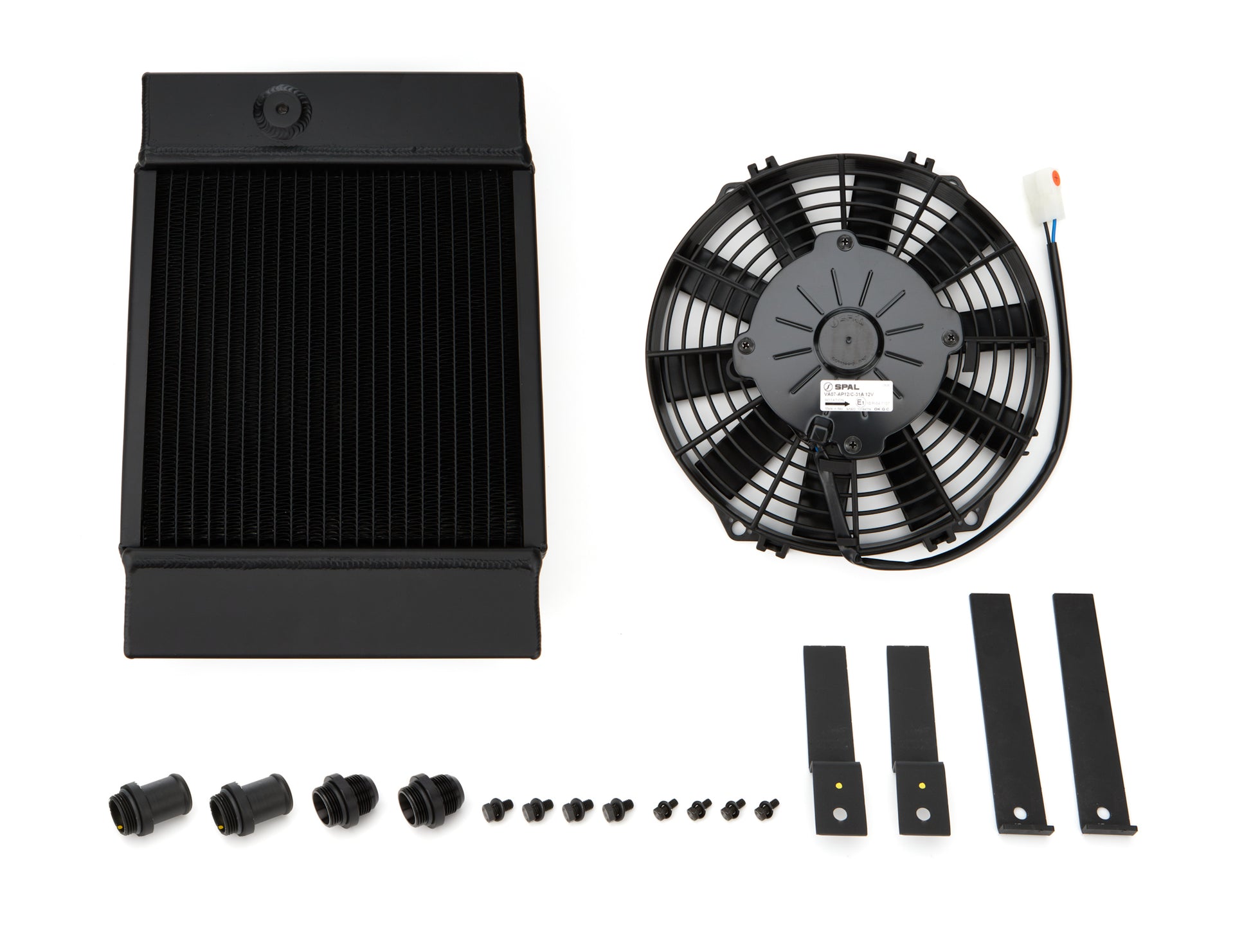 Csf Cooling Radiator - King Cooler - 10 in W x 14.5 in H x 3.6 in D - Single Pass - Top Center Inlet - Top Center