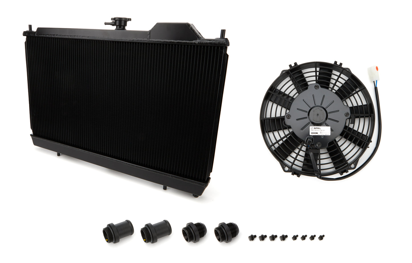 Csf Cooling Radiator - 27.625 in W x 14.75 in H x 1.25 in D - Single Pass - Driver Side Inlet - Driver Side Outlet -