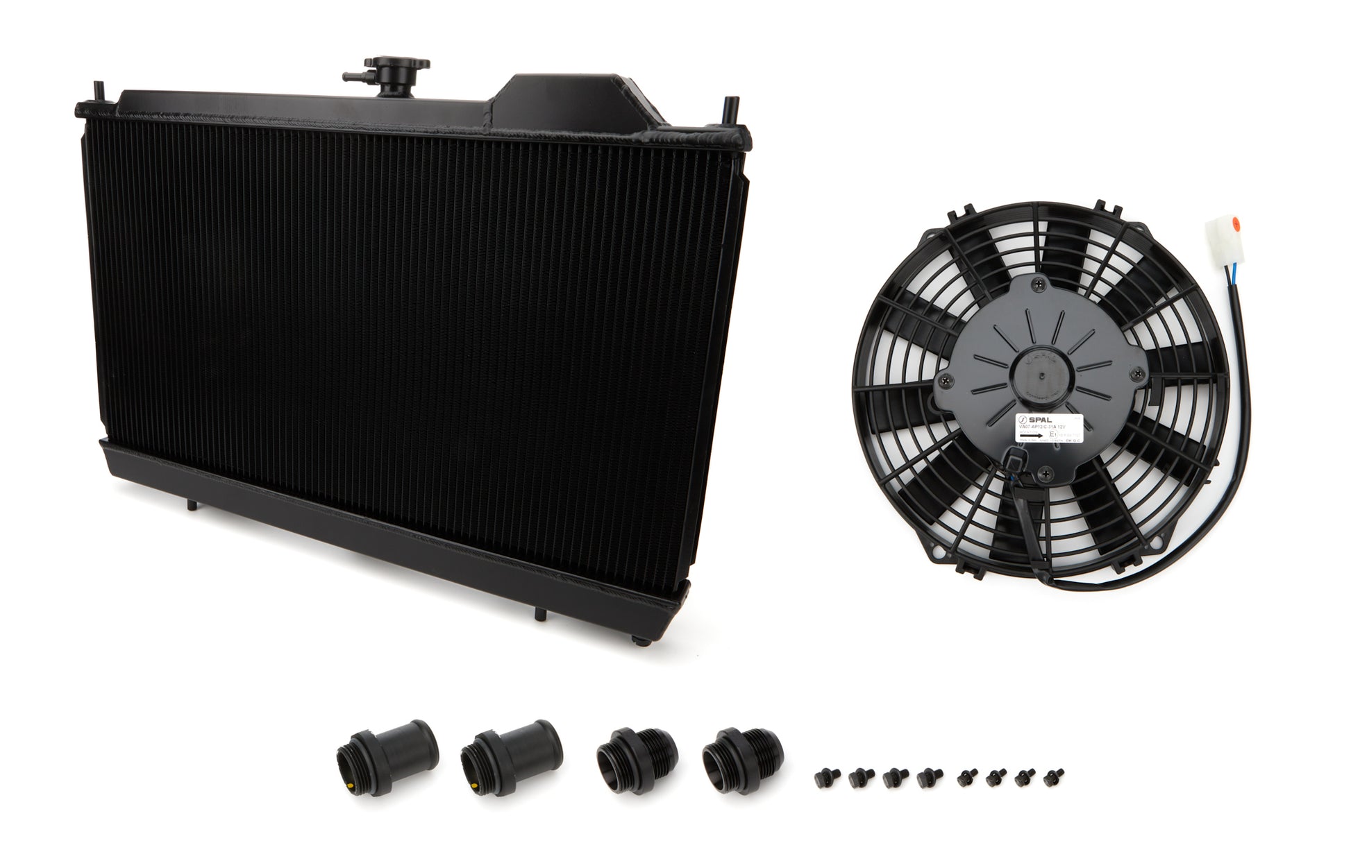 Csf Cooling Radiator - 27.625 in W x 14.75 in H x 1.25 in D - Single Pass - Driver Side Inlet - Driver Side Outlet -
