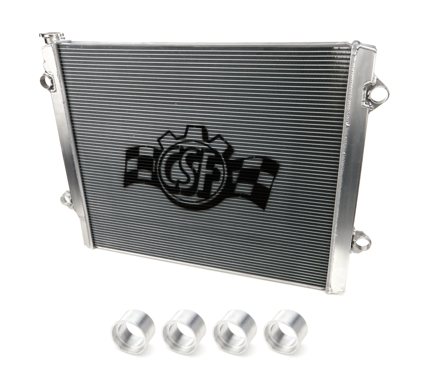 Csf Cooling Radiator - 25.563 in W x 21.563 in H x 0.938 in D - Single Pass - Passenger Side Inlet - Driver Side