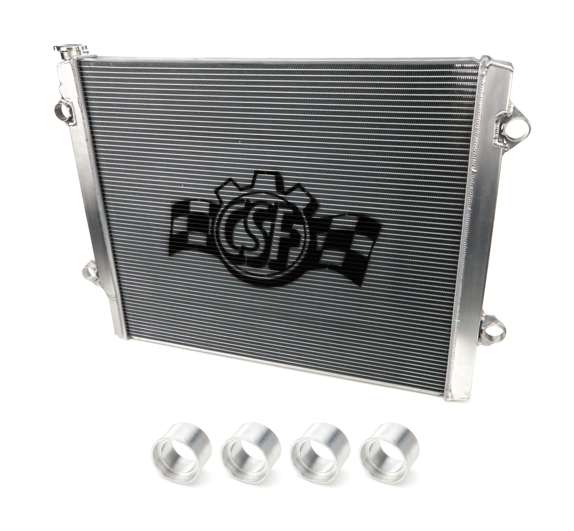 Csf Cooling Radiator - 25.563 in W x 21.563 in H x 0.938 in D - Single Pass - Passenger Side Inlet - Driver Side