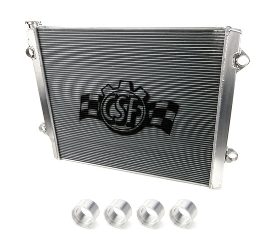 Csf Cooling Radiator - 25.563 in W x 21.563 in H x 0.938 in D - Single Pass - Passenger Side Inlet - Driver Side