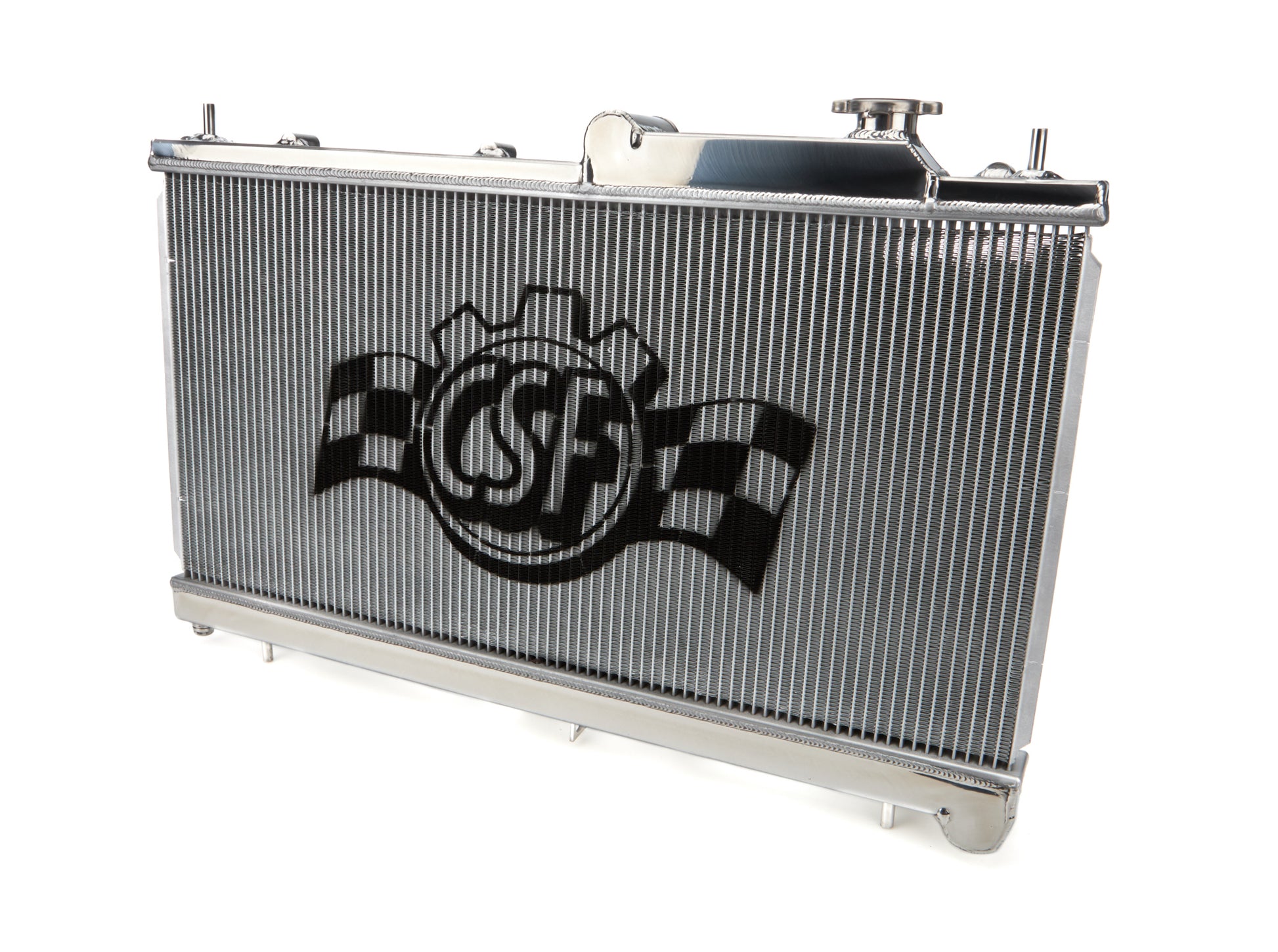 Csf Cooling Radiator - 27.125 in W x 13.438 in H x 1.25 in D - Single Pass - Top Center Inlet - Driver Side Outlet -