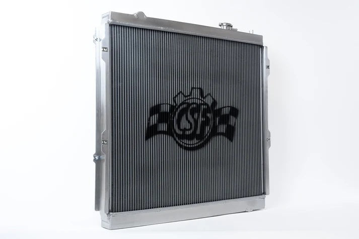 Csf Cooling Radiator - 25.38 in W x 22.69 in H x 1.65 in D - Passenger Side Inlet - Driver Side Outlet - Aluminum -