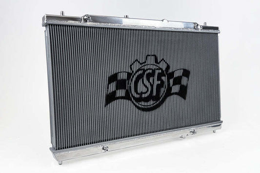 Csf Cooling Radiator - 29.69 in W x 15.75 in H x 1.65 in D - Center Inlet - Driver Side Outlet - Aluminum - Polished -