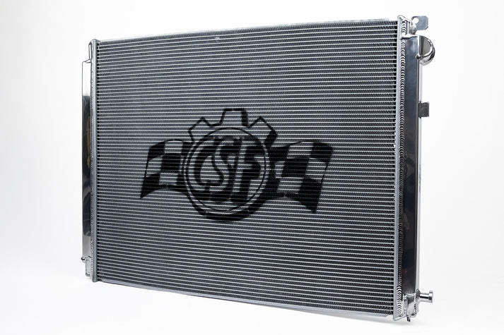 Csf Cooling Radiator - 24.252 in W x 19.488 in H x 1.65 in D - Driver Side Inlet - Passenger Side Outlet - Aluminum -