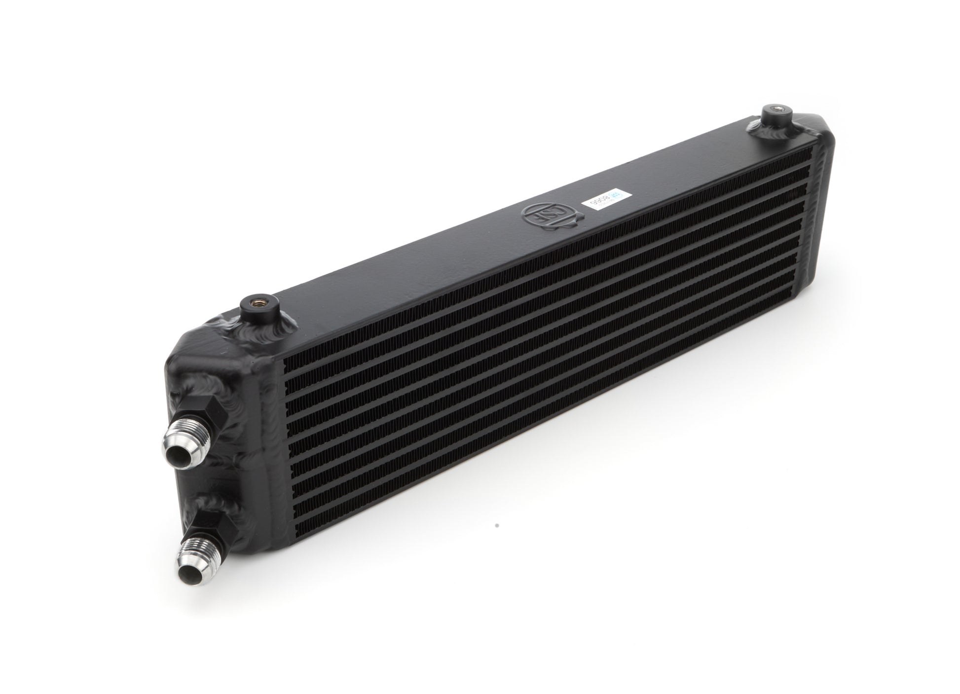 Csf Cooling Fluid Cooler - The Boss - 22 x 5 x 2.25 in - Plate and Fin Type - 10 AN Male Inlet / Outlet - Aluminum -