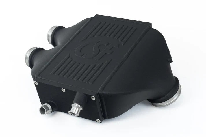 Csf Cooling Air Cooler - OEM Inlet - OEM Outlet - Aluminum - Black Crinkle Powder Coat - BMW F8X 2015-20 / F87 2019-21
