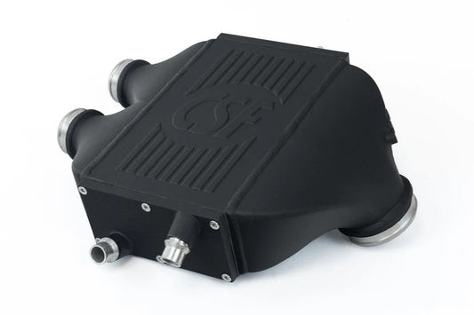 Csf Cooling Air Cooler - OEM Inlet - OEM Outlet - Aluminum - Black Crinkle Powder Coat - BMW F8X 2015-20 / F87 2019-21