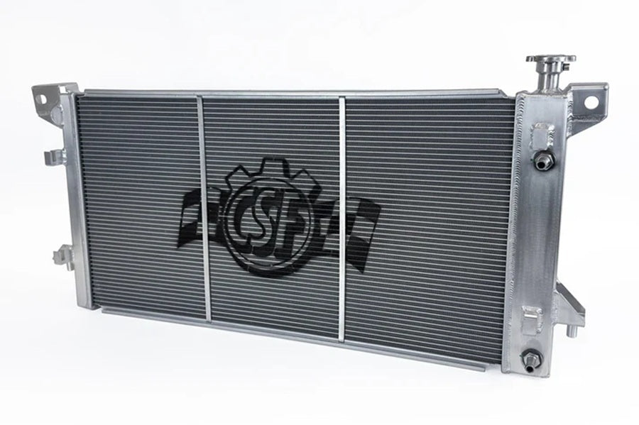 Csf Cooling Radiator - 31.44 in W x 16.3 in H x 1.65 in D - Passenger Side Inlet - Driver Side Outlet - Aluminum -