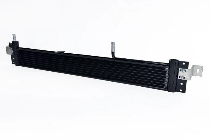 Csf Cooling Fluid Cooler - OEM Inlet / Outlet - Aluminum - Black Powder Coat - Automatic Transmission - Ford Fullsize