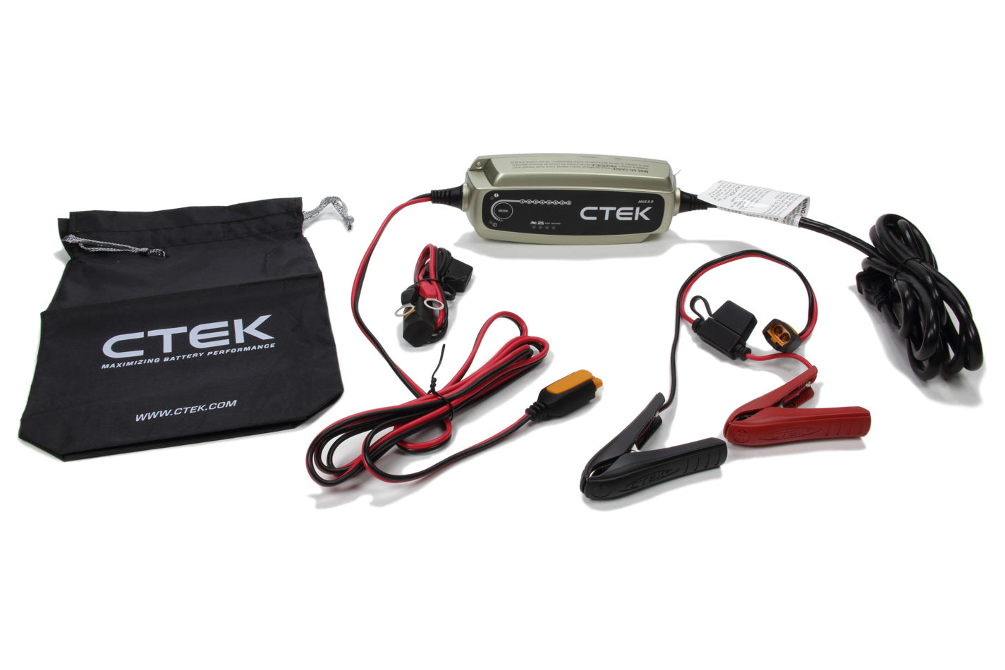 Ctek Battery Charger - MXS 5.0 - AGM - 12V - 4.30 amps - 8 Step Charging Program - Splash / Dust Proof - Each