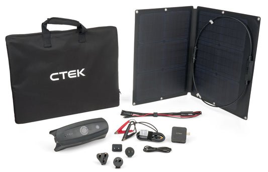 Ctek Battery Charger - CS FREE - Lead Acid / AGM / Lithium-ion - 12V - 20 amps - Indicator Lights - Solar Panel