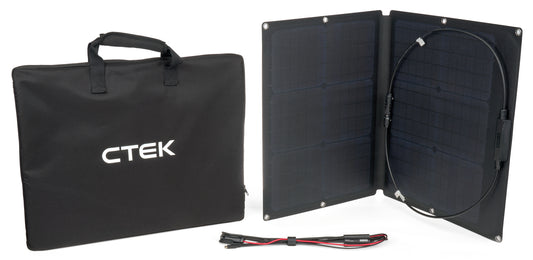Ctek Battery Charger Solar Panel - Folding - 60W - Cable Included - Black - Each