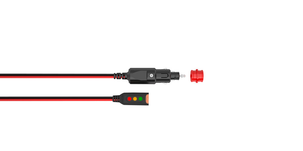 Ctek Battery Charger Cable - Indicator Pigtail - 3 LED Indicators - Cigarette Lighter Plug - CTEK Battery Chargers -