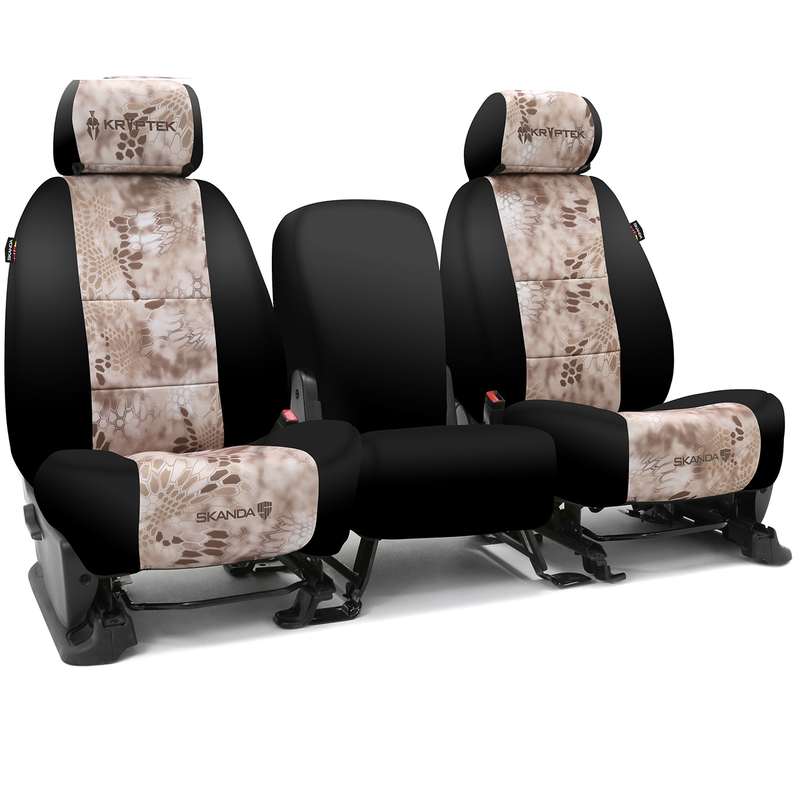 Custom Tactical Seat Cover Neosupreme Kryptek — Camo Nomad With Black Sides