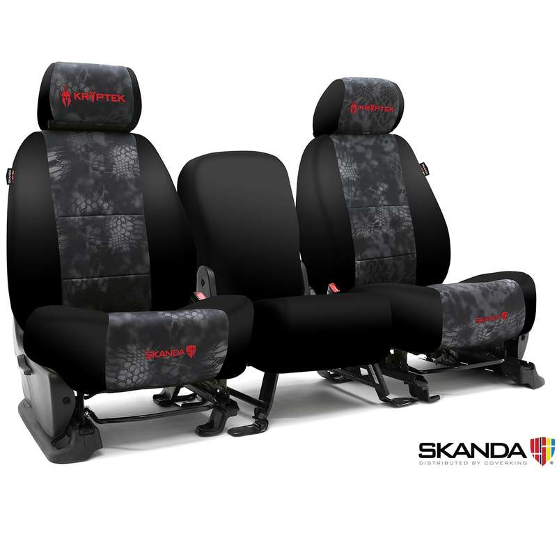 Custom Tactical Seat Cover Neosupreme Kryptek — Camo Typhon With Black Sides