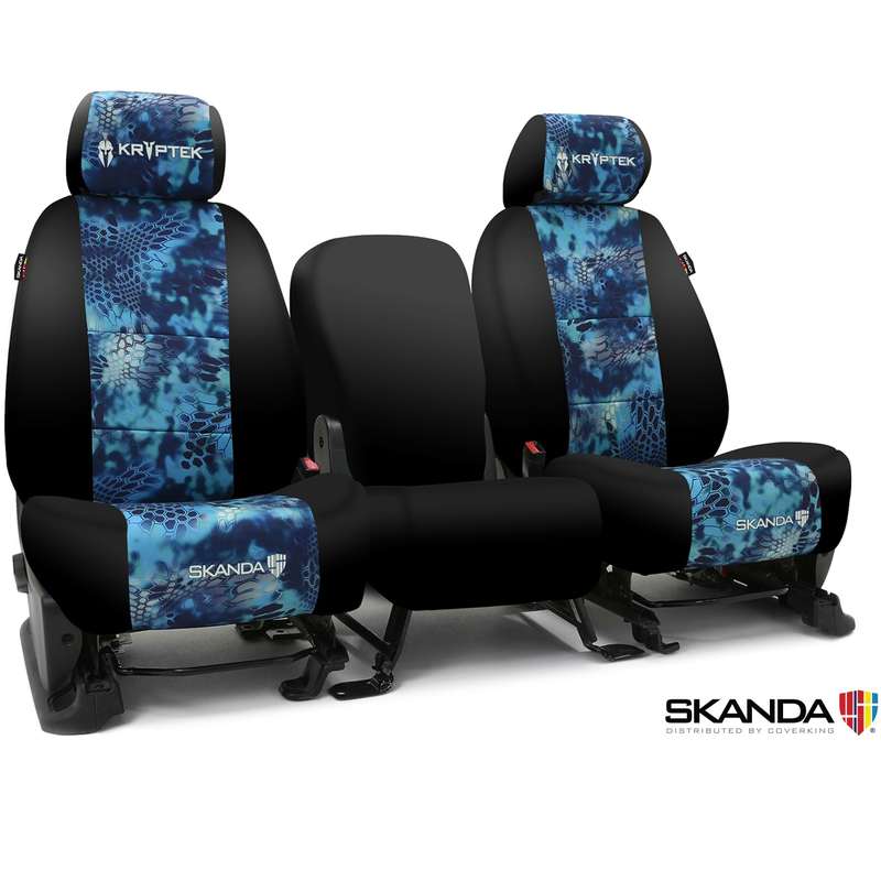 Custom Tactical Seat Cover Neosupreme Kryptek — Camo Pontus With Black Sides