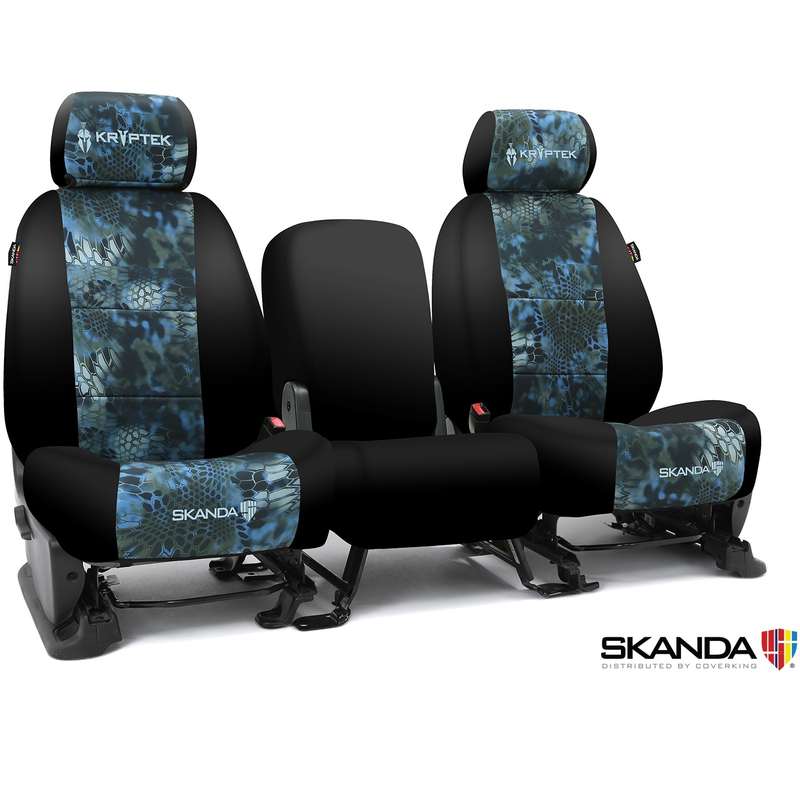 Custom Tactical Seat Cover Neosupreme Kryptek — Camo Neptune With Black Sides