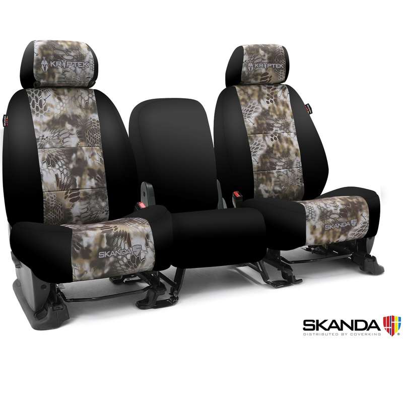 Custom Tactical Seat Cover Neosupreme Kryptek — Camo Banshee With Black Sides