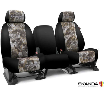 Custom Tactical Seat Cover Neosupreme Kryptek — Camo Banshee With Black Sides