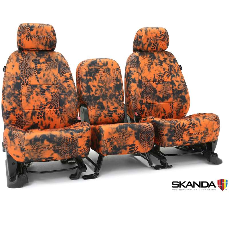 Custom Tactical Seat Cover Neosupreme Kryptek — Camo Inferno Solid