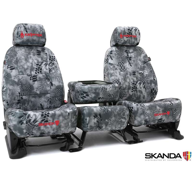 Custom Tactical Seat Cover Neosupreme Kryptek — Camo Raid Solid
