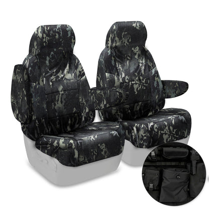 Custom Tactical Seat Cover Ballistic — Camo Multi-Cam Classic Black