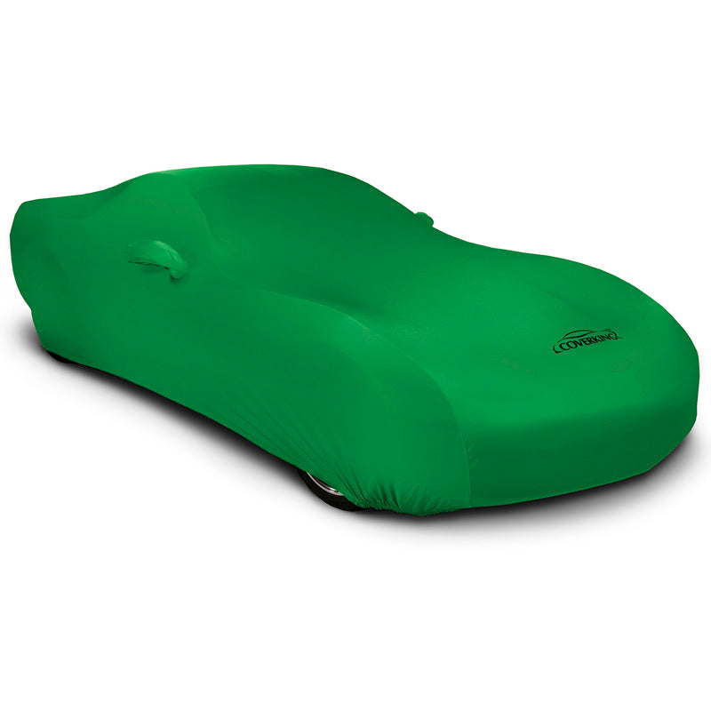 Custom Car Cover Satin Stretch Solid — Green