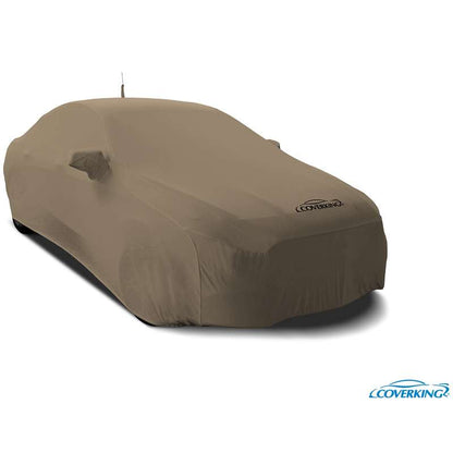 Custom Car Cover Satin Stretch Solid — Tan