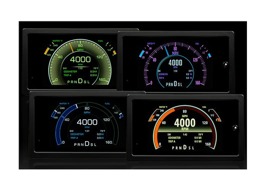 Dakota Digital Gauge Kit - Digital - Universal Competition Series - Plastic - Black - Universal - Kit