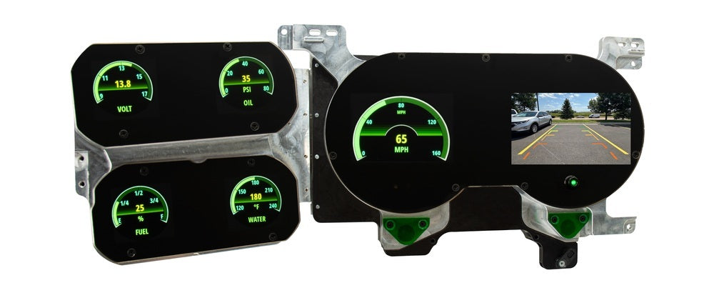 Dakota Digital Gauge Kit - GRFX Series - Electric - Analog - Fuel Level / Oil Pressure / Speedometer / Tachometer /