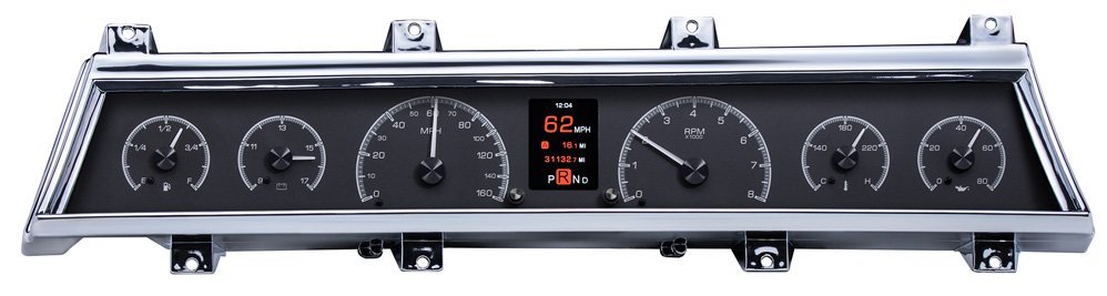 Dakota Digital Gauge Kit - HDX - Electric - Analog - Fuel Level / Oil Pressure / Speedometer / Tachometer / Voltmeter