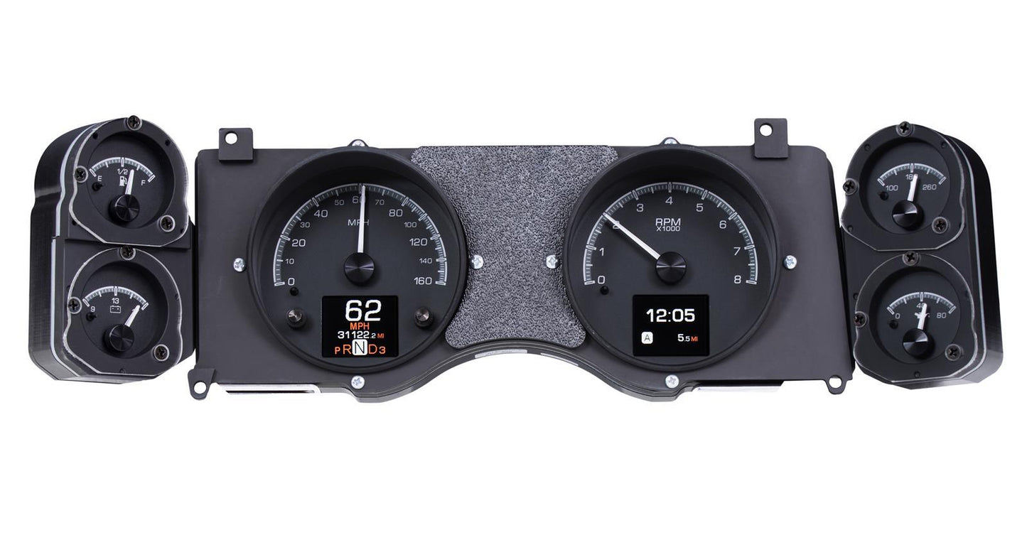 Dakota Digital Gauge Kit - HDX - Analog - Fuel Level / Oil Pressure / Speedometer / Tachometer / Voltmeter / Water