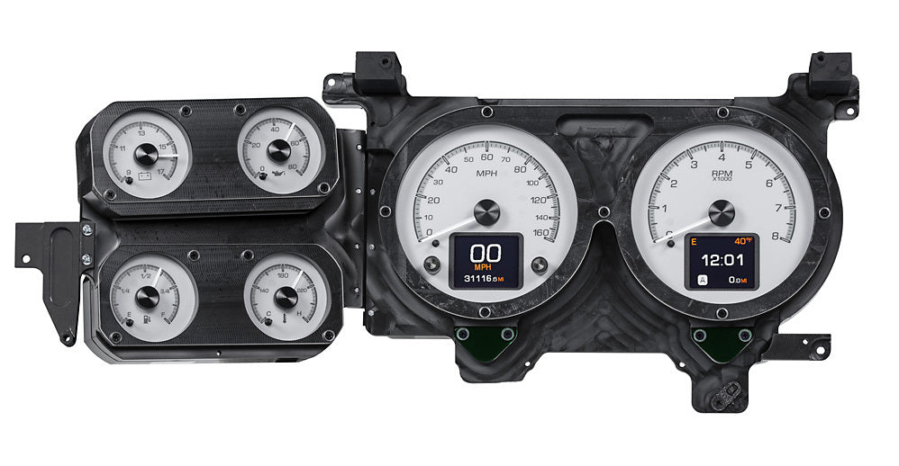 Dakota Digital Gauge Kit - HDX - Electric - Analog - Fuel Level / Oil Pressure / Speedometer / Tachometer / Voltmeter