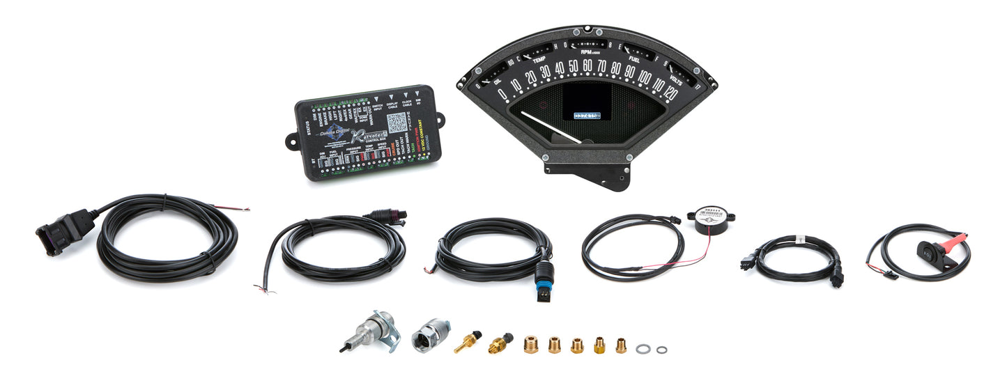 Dakota Digital Gauge Kit - RTX Series - Analog - Fuel / Oil Pressure / Speedometer / Tachometer / Voltmeter / Water