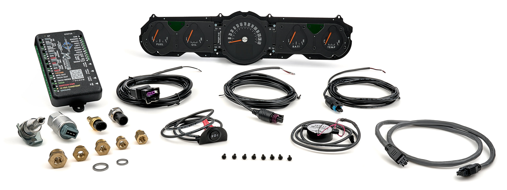 Dakota Digital Gauge Kit - RTX Series - Analog - Fuel Level / Oil Pressure / Speedometer / Tachometer / Voltmeter /