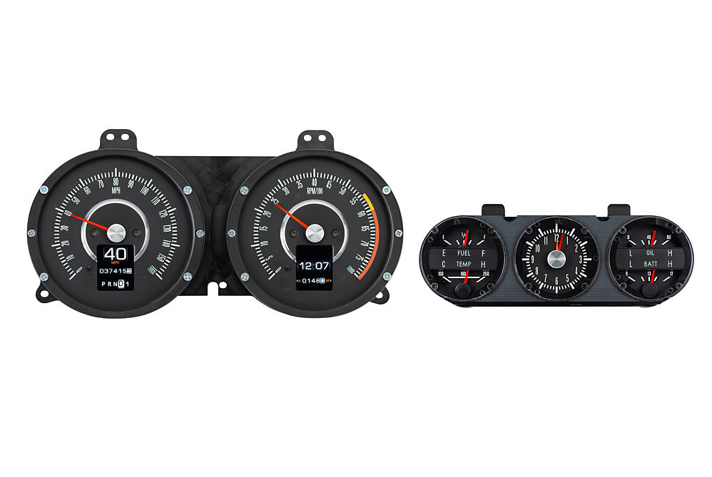 Dakota Digital Gauge Kit - RTX - Electric - Analog - Fuel Level / Oil Pressure / Speedometer / Tachometer / Voltmeter