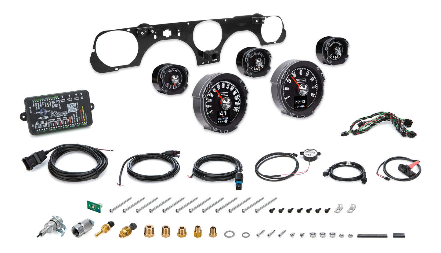 Dakota Digital Gauge Kit - RTX Series - Analog - Fuel / Oil Pressure / Speedometer / Tachometer / Water Temperature -