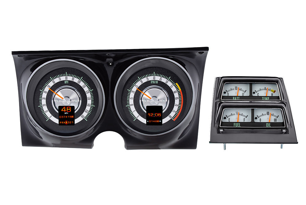 Dakota Digital Gauge Kit - RTX - Electric - Analog - Fuel Level / Oil Pressure / Speedometer / Tachometer / Voltmeter