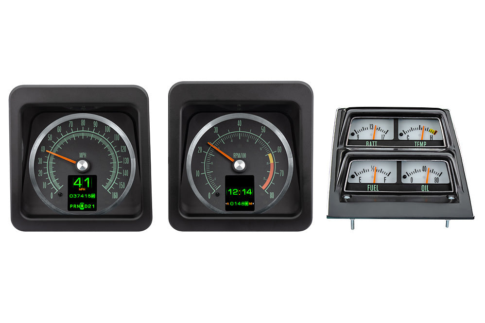 Dakota Digital Gauge Kit - RTX Series - Analog - Fuel / Oil Pressure / Speedometer / Tachometer / Voltmeter / Water