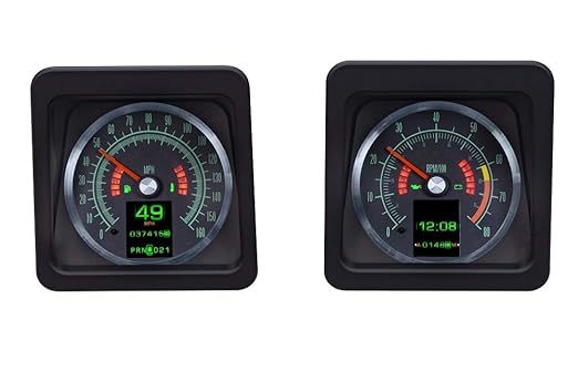 Dakota Digital Gauge Kit - RTX Series - Analog - Fuel Level / Oil Pressure / Speedometer / Tachometer / Voltmeter /