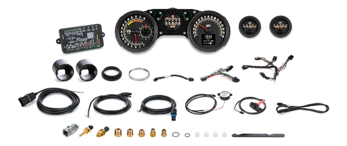 Dakota Digital Gauge Kit - RTX Series - Analog - Fuel / Oil Pressure / Speedometer / Tachometer / Voltmeter / Water