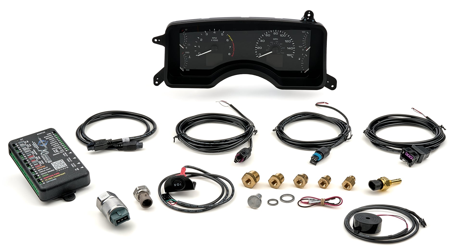 Dakota Digital Gauge Kit - RTX Series - Analog - Fuel Level / Oil Pressure / Speedometer / Tachometer / Voltmeter /
