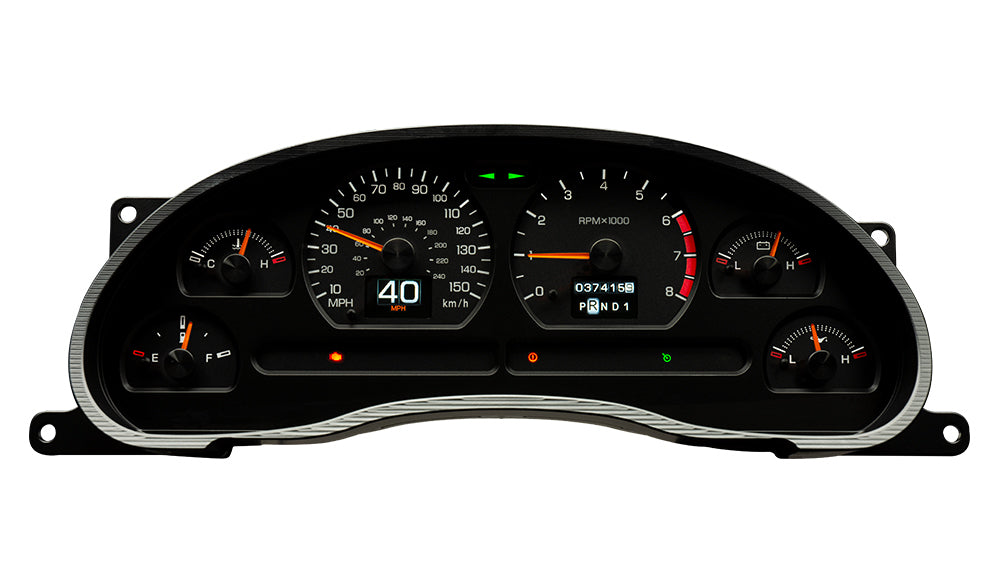 Dakota Digital Gauge Kit - RTX Series - Analog - Fuel Level / Oil Pressure / Water Temperature / Voltmeter /