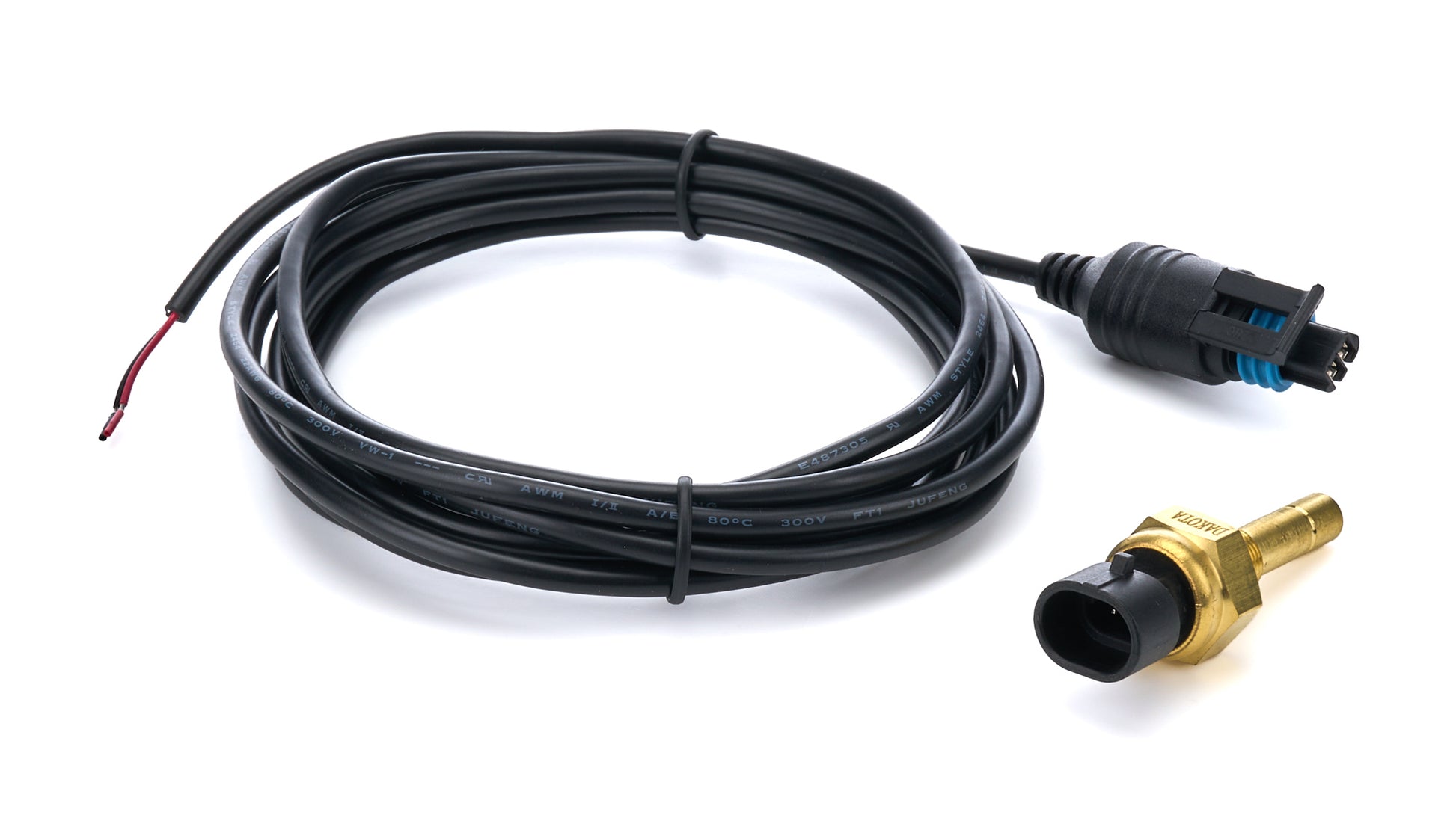 Dakota Digital Temperature Sending Unit - 1/8 in NPT Male - 0-300 Degrees - Wiring Harness Included - Kit