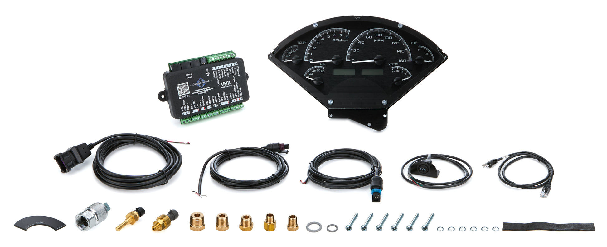 Dakota Digital Gauge Kit - VHX Series - Analog - Fuel / Oil Pressure / Speedometer / Tachometer / Voltmeter / Water